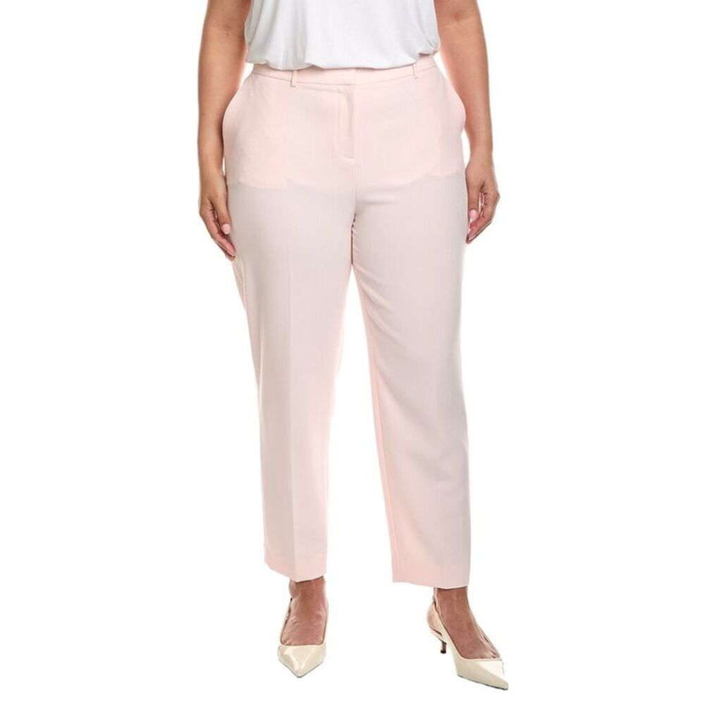 Tahari Asl Womens  Plus Crepe Pant, Pink
